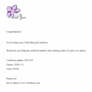Gift Certificate